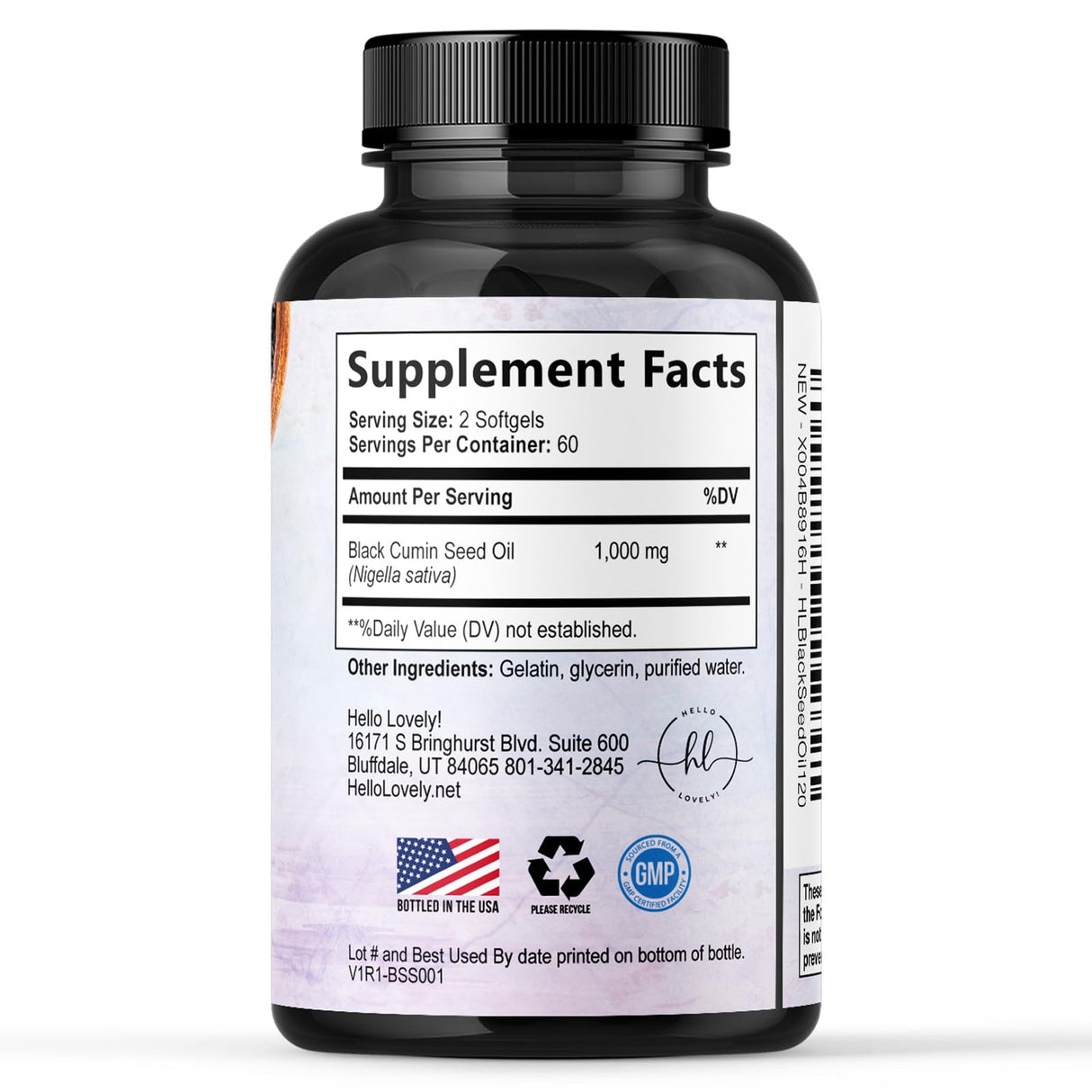 Black Seed Oil Softgels 1000mg - Premium Nigella Sativa Blackseed, Pure Natural Black Cumin Seed Oil & Antioxidant for Skin & Immune Support - Non GMO, Bottled in USA Supplement - 120 Softgels