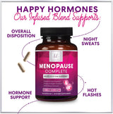 Menopause Supplements Extra Strength Hot Flash Support 1256 mg - Menopause Support for Women - Made in USA - Natural Black Cohosh, Dong Quai and Soy Isoflavones