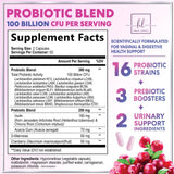 Women’s Probiotic, 50 Billion CFU + Cranberry – 120 Count