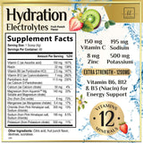 Hydration Replenisher Daily Electrolyte Drink Mix â€“ Rapid Hydration Powder with 6 Electrolytes & Minerals, Zero Sugar, Keto, Vegan, Non-GMO & Sugar-Free Electrolyte Powder Tub - 60 Servings