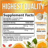 Vitamin C with Rose Hips, 1,000 mg – 60 Count