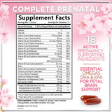 Prenatal Multivitamin with Folic Acid, DHA + Iron – 60 Count