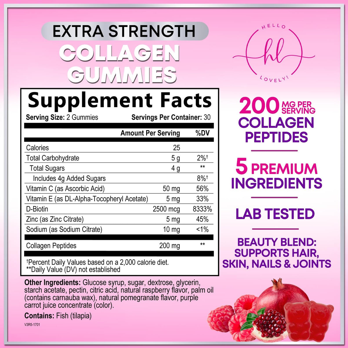 Collagen + Biotin Gummies – 60 Count