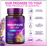 Menopause Supplements Extra Strength Hot Flash Support 1256 mg - Menopause Support for Women - Made in USA - Natural Black Cohosh, Dong Quai and Soy Isoflavones