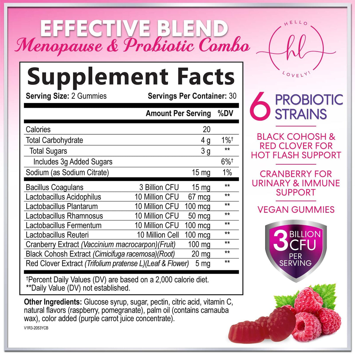 Menopause Probiotic, 3 Billion CFU