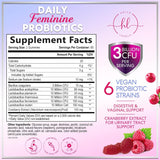 Womens Probiotic CFU Guaranteed with Cranberry, Vegan Strains, Probiotics for Women Supports Digestive, Immune, & Vaginal Health, Lovely Shelf Stable Gummy Supplement, No Soy Gluten - 120 Count