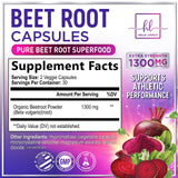 Organic Beet Root, 1,300 mg – 60 Capsules