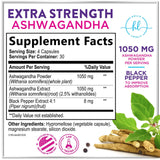 Ashwagandha 2,100 mg - Ashwagandha Supplements for Women in Veggie Capsules with Powder & Root Extract, Black Pepper for High Absorption, Plant Based, Non-GMO, Bottled in the USA - 120 Veggie Capsules
