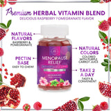 Menopause Support Gummies, Raspberry Pomegranate