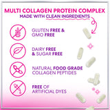 Multi Collagen Peptides - Extra Strength Collagen Supplement, Supports Healthy Skin, Hair, Nails & Joints, Hydrolyzed Collagen Complex Type I, II, III, V & X - Grass Fed, Non GMO - 120 Count