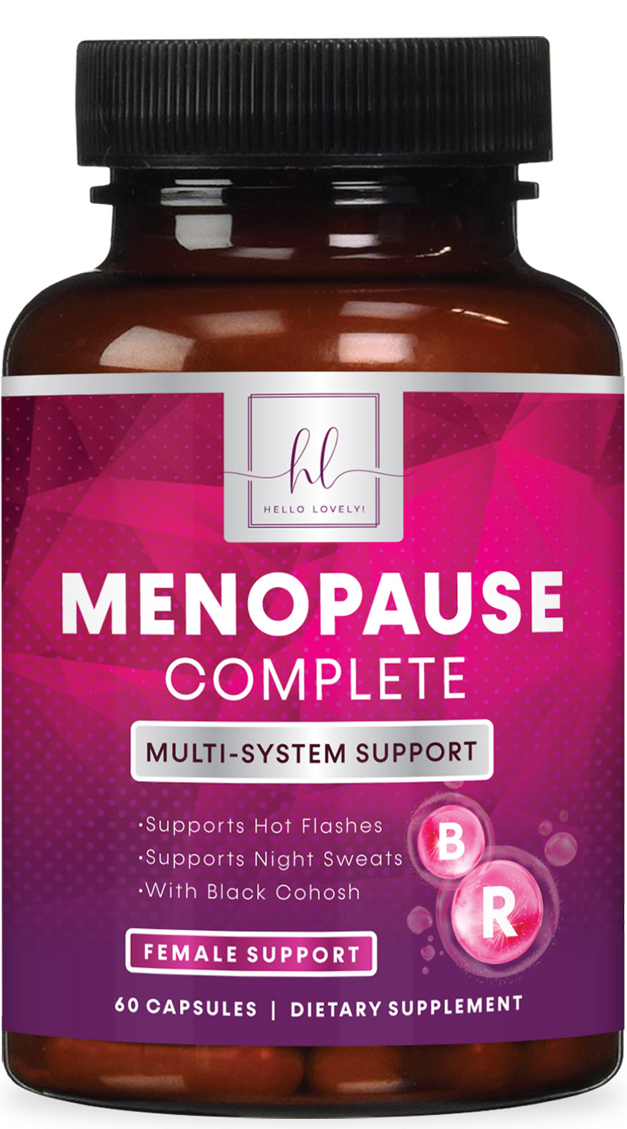 Menopause Supplements Extra Strength Hot Flash Support 1256 mg - Menopause Support for Women - Made in USA - Natural Black Cohosh, Dong Quai and Soy Isoflavones