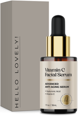 Vitamin C Face Serum - Anti Aging Facial Skin Serum with Vitamin C, Hyaluronic Acid, Vitamin E & More for Dark Spots, Fine Lines & Wrinkles, Skin Brightening Face Serum for Women & Men - 1 Fl Oz