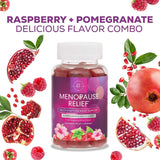 Menopause Supplements for Women - Menopause Relief Gummies, Natural Hot Flash and Night Sweats Support - Energy and Mood Support Supplement, Tasty Raspberry Pomegranate Flavored